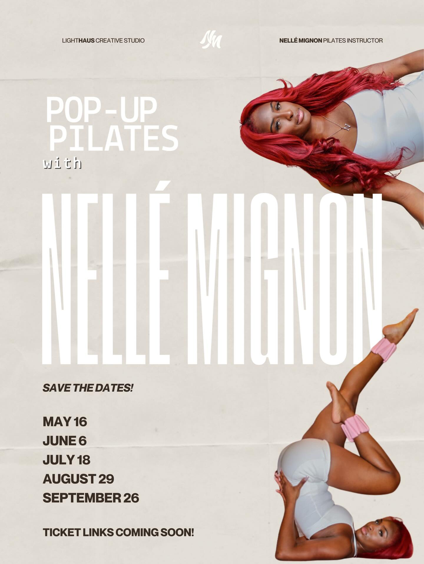 Pop-Up Pilates with Nellé Mignon promotional poster