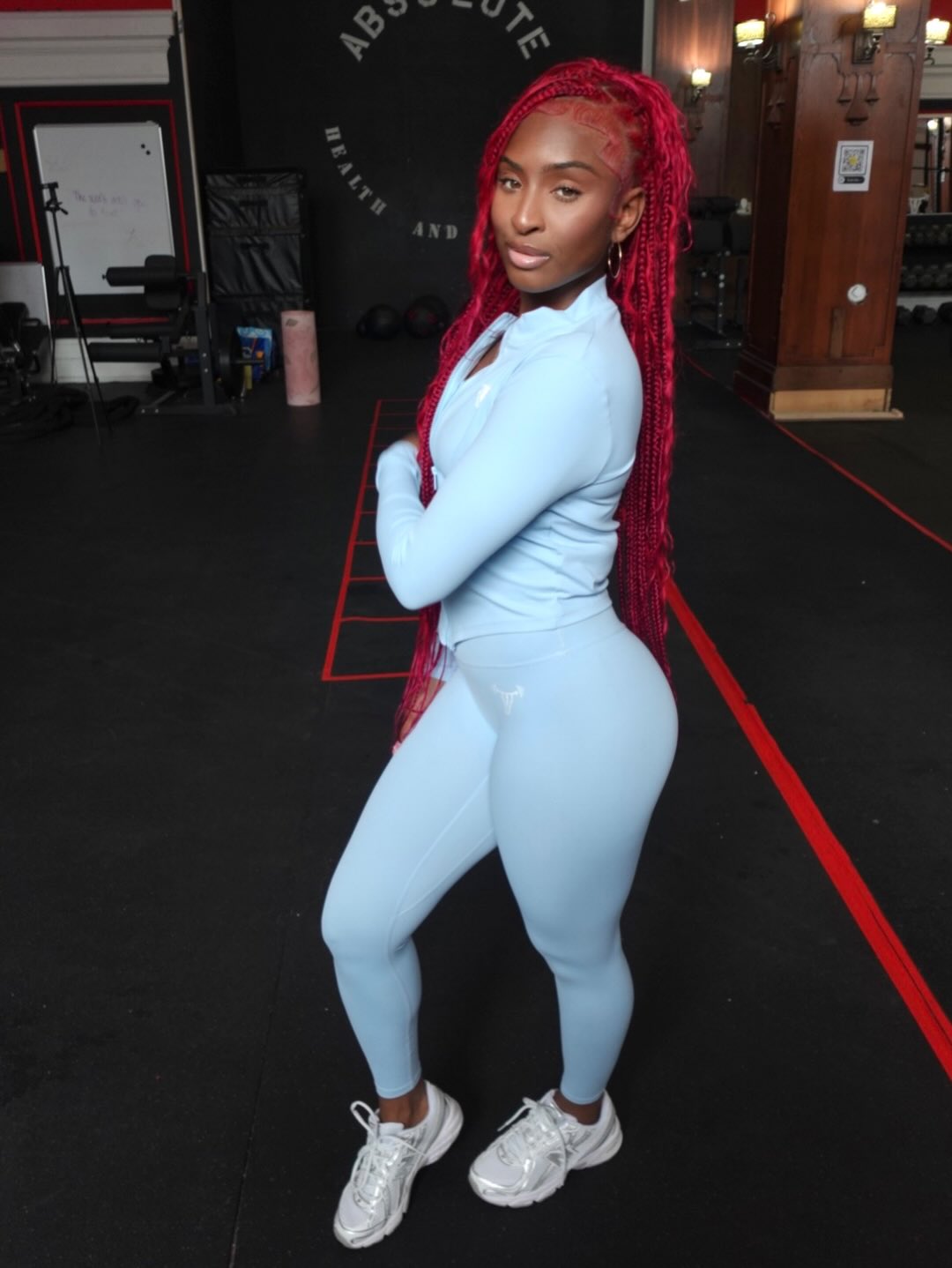 Nellé Mignon, certified Pilates instructor, in activewear
